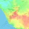 Wonthaggi topographic map, elevation, relief