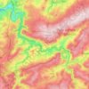 Stoumont topographic map, elevation, relief