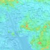Dongguan City topographic map, elevation, relief