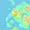 Porcher Island topographic map, elevation, relief