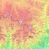 Mahalangur Himal topographic map, elevation, relief