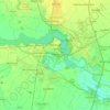 Mantova topographic map, elevation, relief