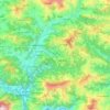 Gorkha topographic map, elevation, relief