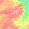 Bitti topographic map, elevation, relief