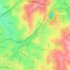 Mooroolbark topographic map, elevation, relief