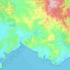 Teulada topographic map, elevation, relief