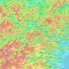 丽水市 topographic map, elevation, relief