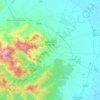 Villacidro topographic map, elevation, relief