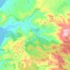 Fluminimaggiore topographic map, elevation, relief