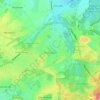 Brunssum topographic map, elevation, relief