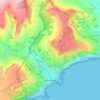 Lyme Regis topographic map, elevation, relief