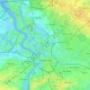 Antwerpen topographic map, elevation, relief