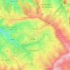 Aubel topographic map, elevation, relief