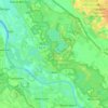 Well topographic map, elevation, relief