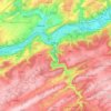 Hoei topographic map, elevation, relief