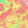 Sankt Vith topographic map, elevation, relief