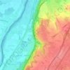 Geulle topographic map, elevation, relief