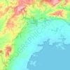 Foster topographic map, elevation, relief