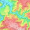Chaudfontaine topographic map, elevation, relief