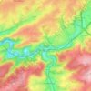 Pepinster topographic map, elevation, relief
