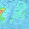 澳門 Macau topographic map, elevation, relief