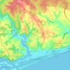 Lakes Entrance topographic map, elevation, relief