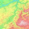 Ourthe topographic map, elevation, relief
