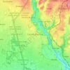 Carate Brianza topographic map, elevation, relief