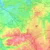 Heerlen topographic map, elevation, relief