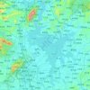 Lago Poyang topographic map, elevation, relief
