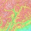 Trentino-Alto Adige topographic map, elevation, relief
