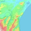 Dorgali topographic map, elevation, relief