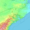 Surf Coast Shire topographic map, elevation, relief