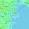 滨海新区 topographic map, elevation, relief