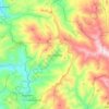 Desulo topographic map, elevation, relief
