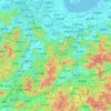 绍兴市 topographic map, elevation, relief