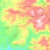 Sorgono topographic map, elevation, relief