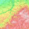 Luik topographic map, elevation, relief