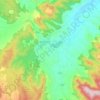 Yackandandah topographic map, elevation, relief