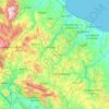 Molise topographic map, elevation, relief