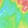 Sør-Rokta topographic map, elevation, relief