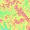 Baltoro Glacier topographic map, elevation, relief