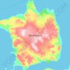 Barents Island topographic map, elevation, relief